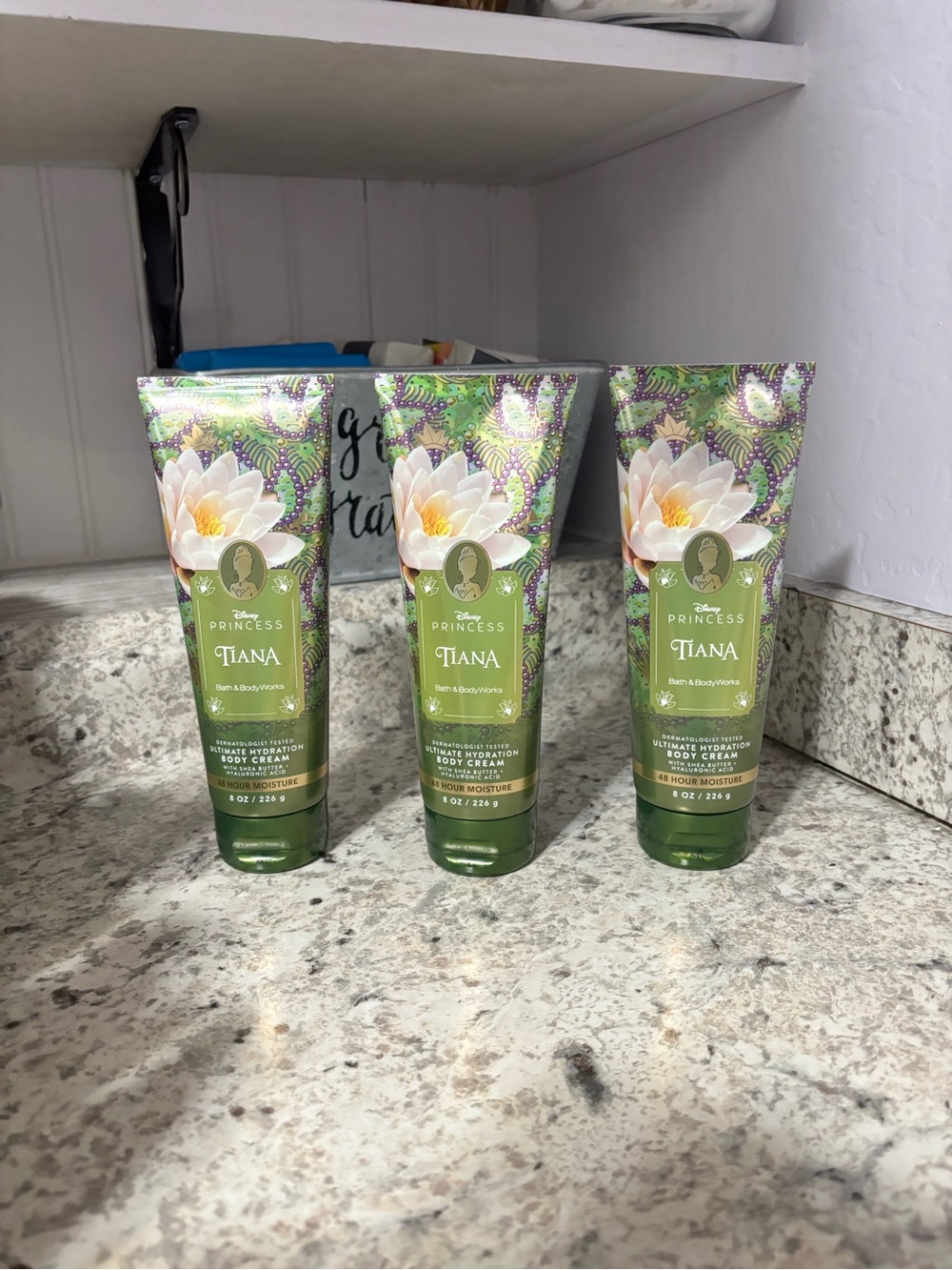 3 NWT Disney Princess Tiana Bath and Body Works Limited Edition Body Cream